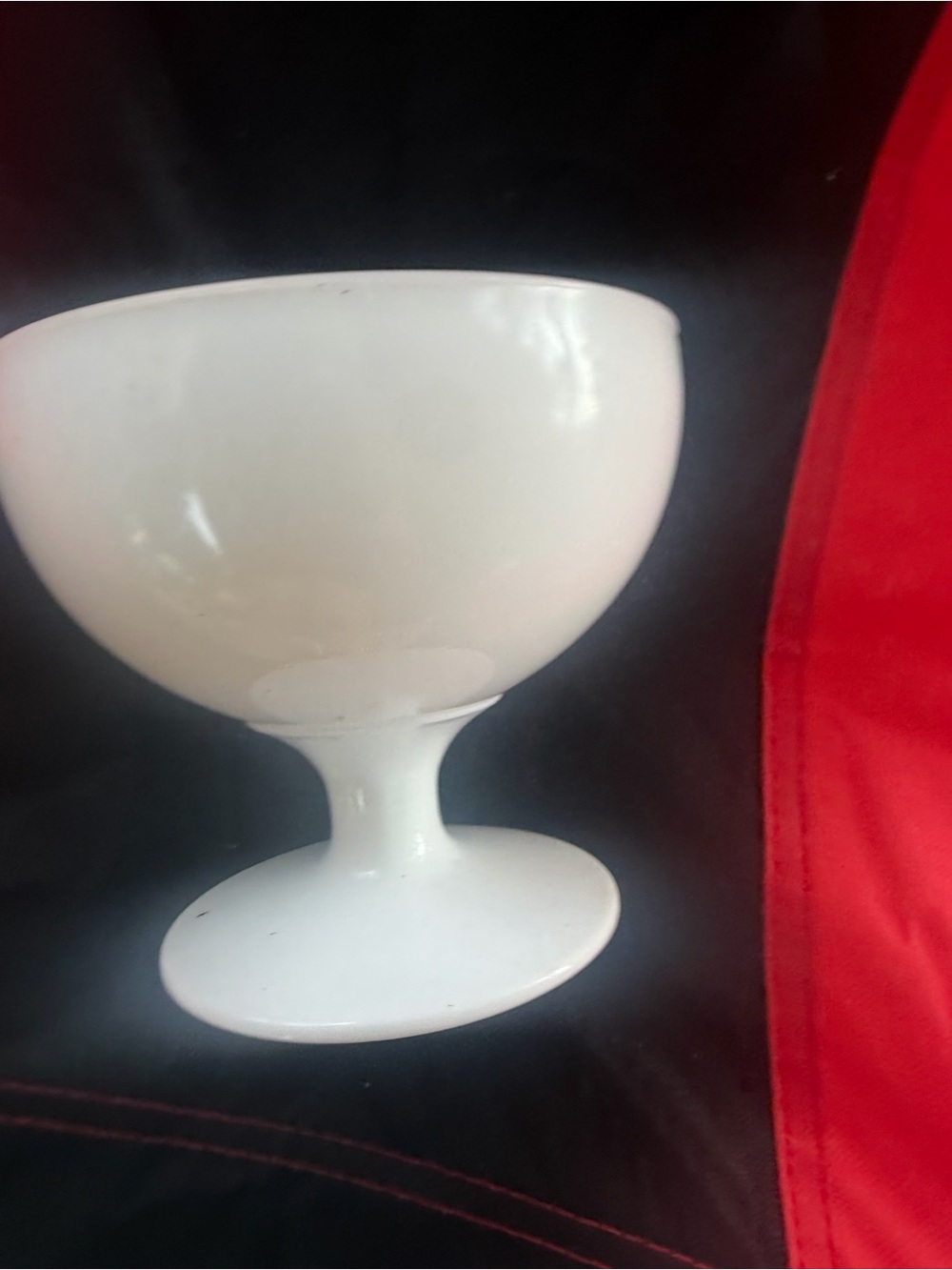 White Pedestal Dessert Cup